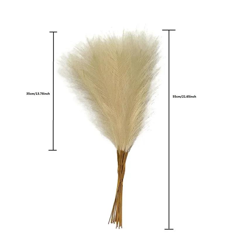 Practical Pampas Grass Boho Decor Flower Fake Plant Reed Simulated Wedding Party Home Decoration Artificial Flowers