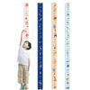 2M Height Height Measurement Sticker Self-adhesive Removable Height Measuring Tape Catoon Pattern Waterproof Unisex Growth Chart