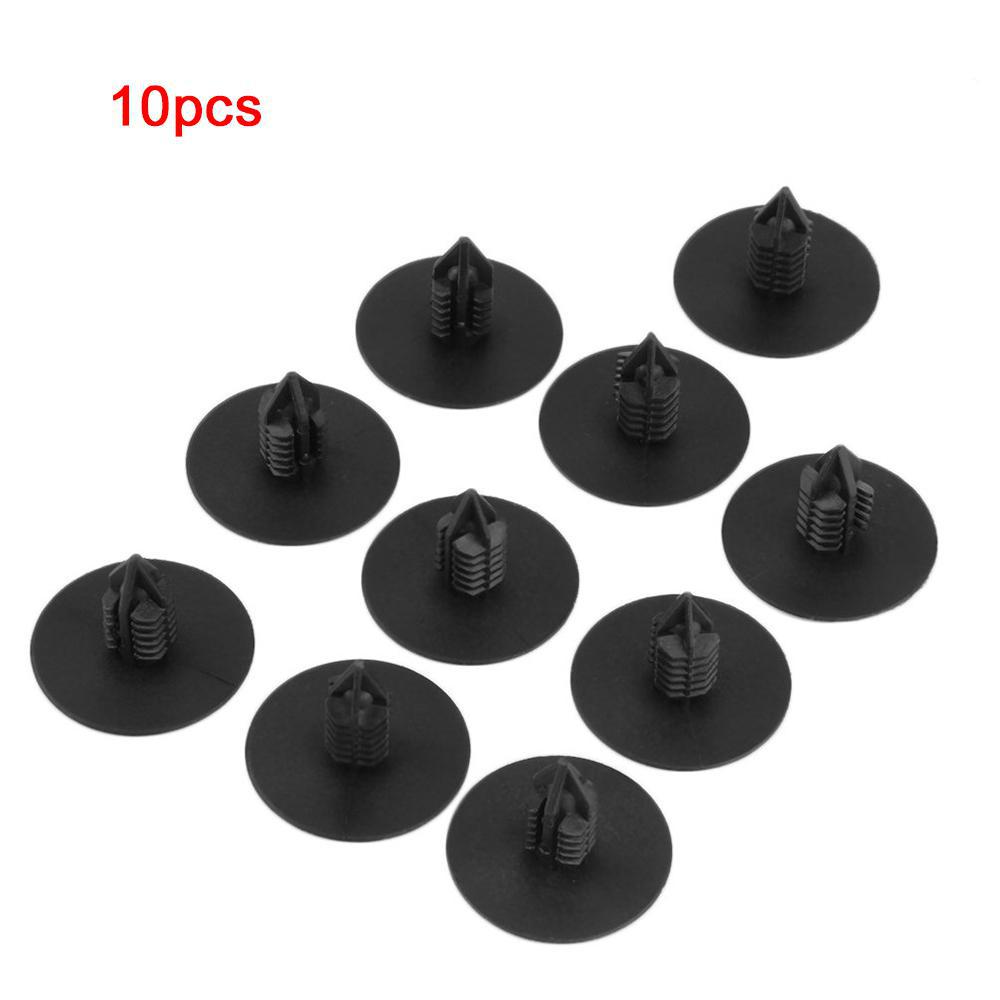 10x Car Wheel Arch Lining Splash Guard Trim Spruce Clips For Clio Scenic 7703077435 Car Fastener 35mm Head Width Interior Parts