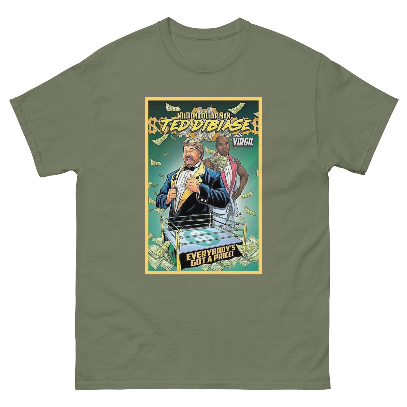 Unisex Million Dollar Man Ted Dibease Tee, WWF Style, Custom Virgil T-Shirt Mens Womens Tees Top XL