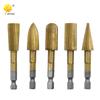 5-Piece High-Speed Steel Woodworking Rotary File Set - 6.3mm Hex Shank, Irregular Shape Files
