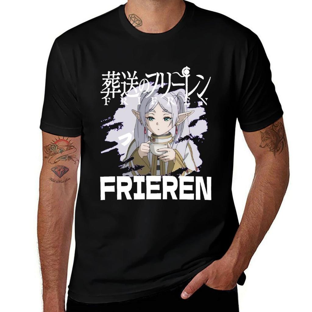 Frieren Beyond Journeys End Sousou No Frieren012 TShirt Casual Fashion Short Sleeve Cotton TShirt