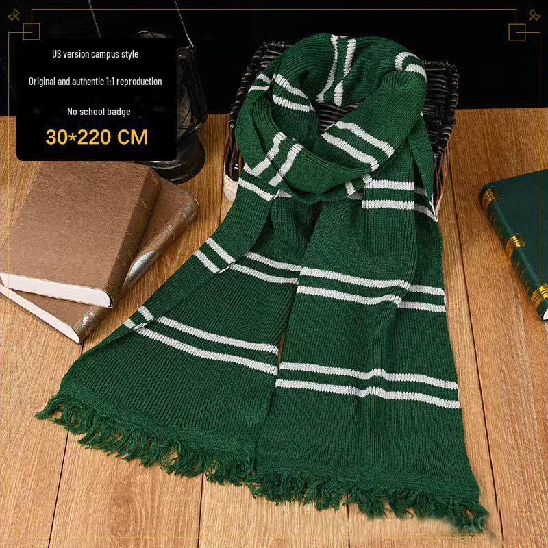 US Edition Double-Layer Striped Harry Potter Four Houses Oversized Winter Scarf - In Stock