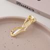 3pcs Metal Cutout Hair Clip Duck Beak Clip Square Clip Pearl Clip Diy Hair Accessories