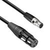 Adapter kabla Luxferre Mini XLR na 4-pinowy XLR Zamiennik dla Shure WA310 oraz cyfrowych systemów bezprzewodowych Shure PGX-D, GLX-D, QLX-D i ULX-D
