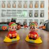 Cute Chinese Fortune  Bobblehead 1/2Pcs Shaking Head Resin Figurine Auto Dashboard Decor Car Interior Accessories