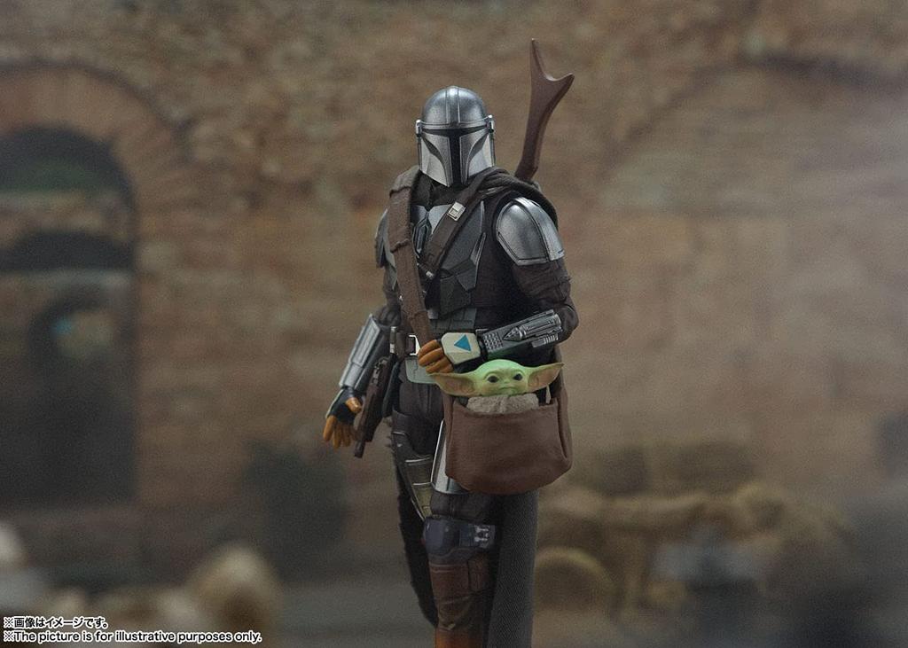TAMASHII NATIONS Star The Mandalorian Mandalorian 150 mm bemalte bewegliche Figur SHFiguarts Wars (Din Djarin) Ca.. ABS & PVC & Stoff