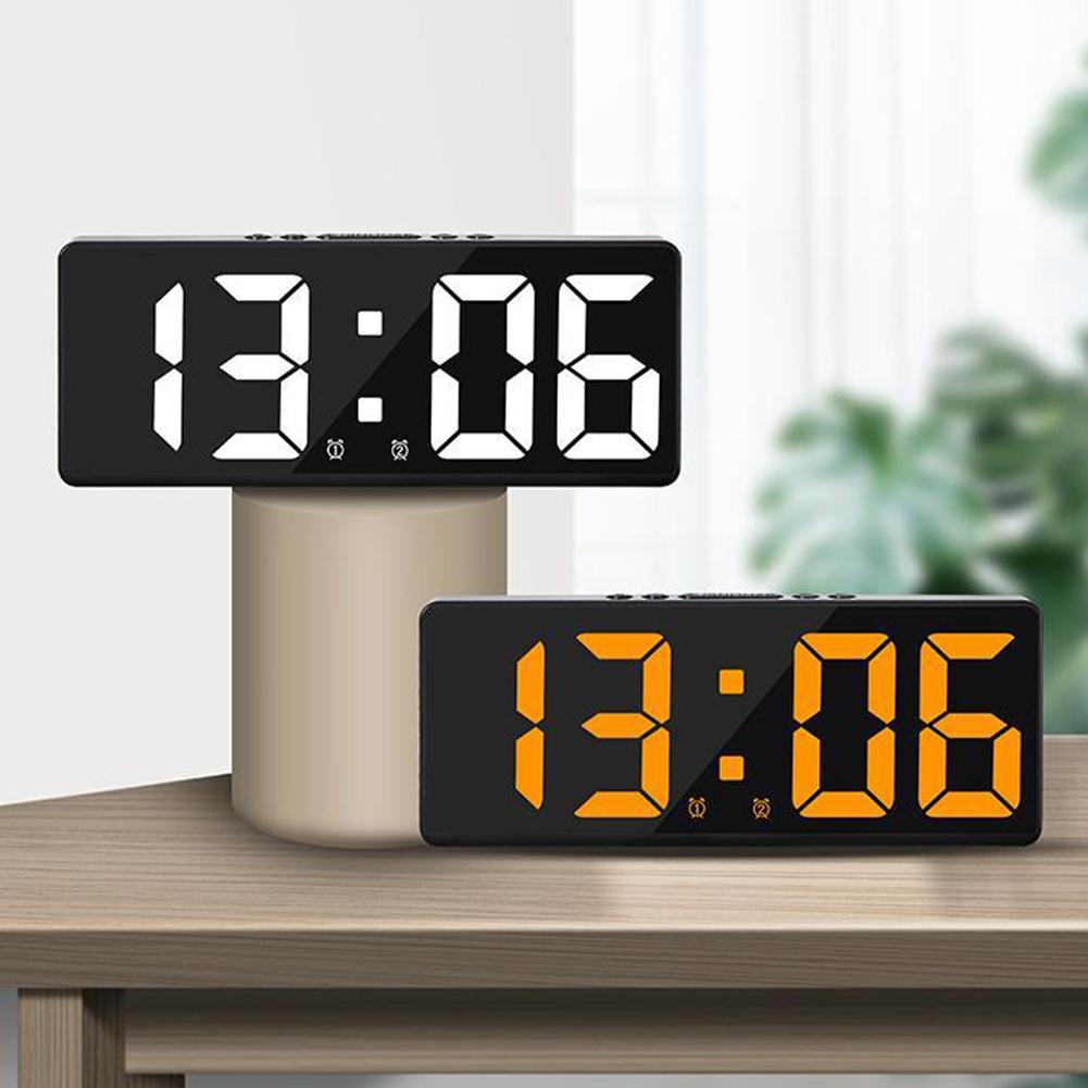 Voice Activated LED Digital Clock with Temperature and Electronic Watch