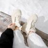 Women's high fashion lightweight soft sole winter warm fur one snow boots padded lining non-slip casual sports Martin cotton boots