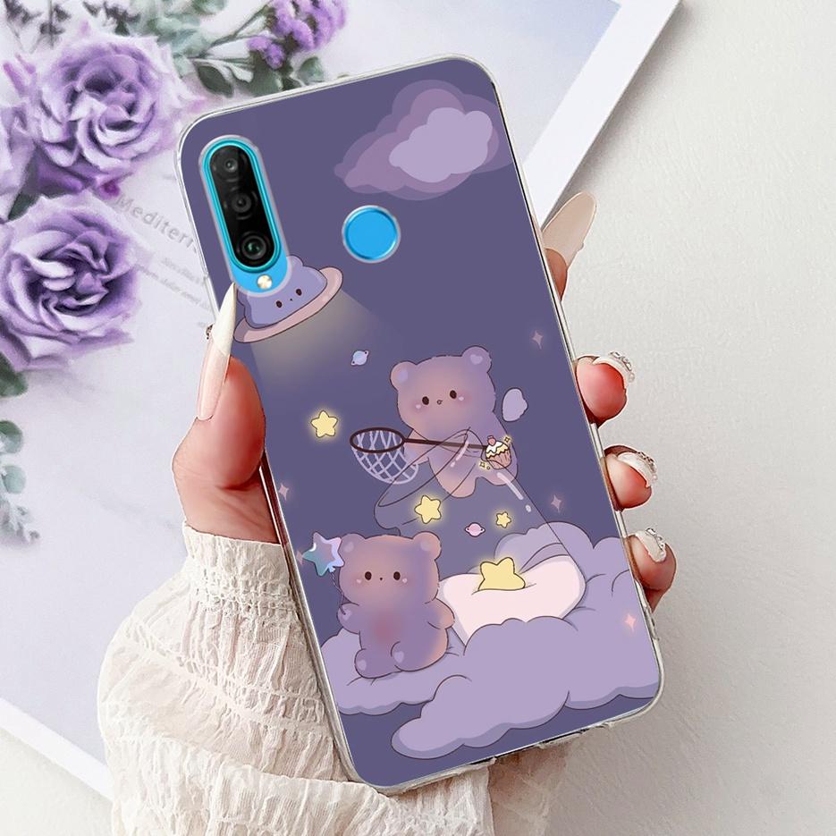 For Huawei P30 Lite Case Cool Dragon Pattern Cover Clear Silicone Soft Slim Phone Case For Huawei P30 Pro P 30 Lite P30Lite Bags
