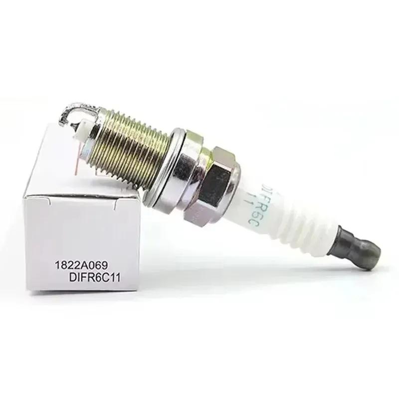 4/6Pcs 1822A069 DIFR6C11 Dual Iridium Spark Plug for Mitsubishi Pajero Montero 3.0 V93W MN1822A069 DIFR6C11