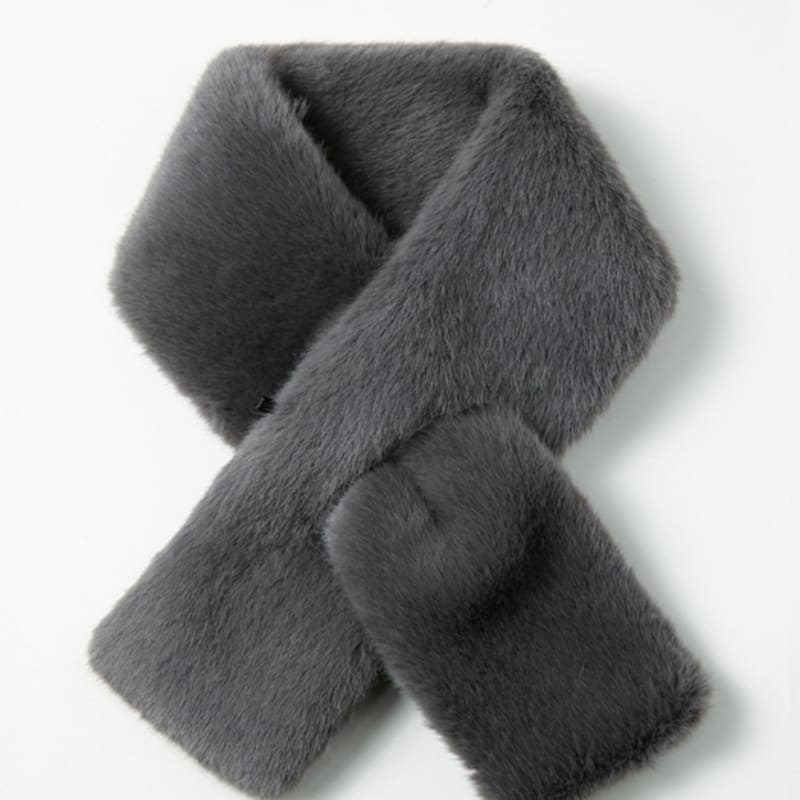 

LALA Winter Fur Scarf - D Gray FREE