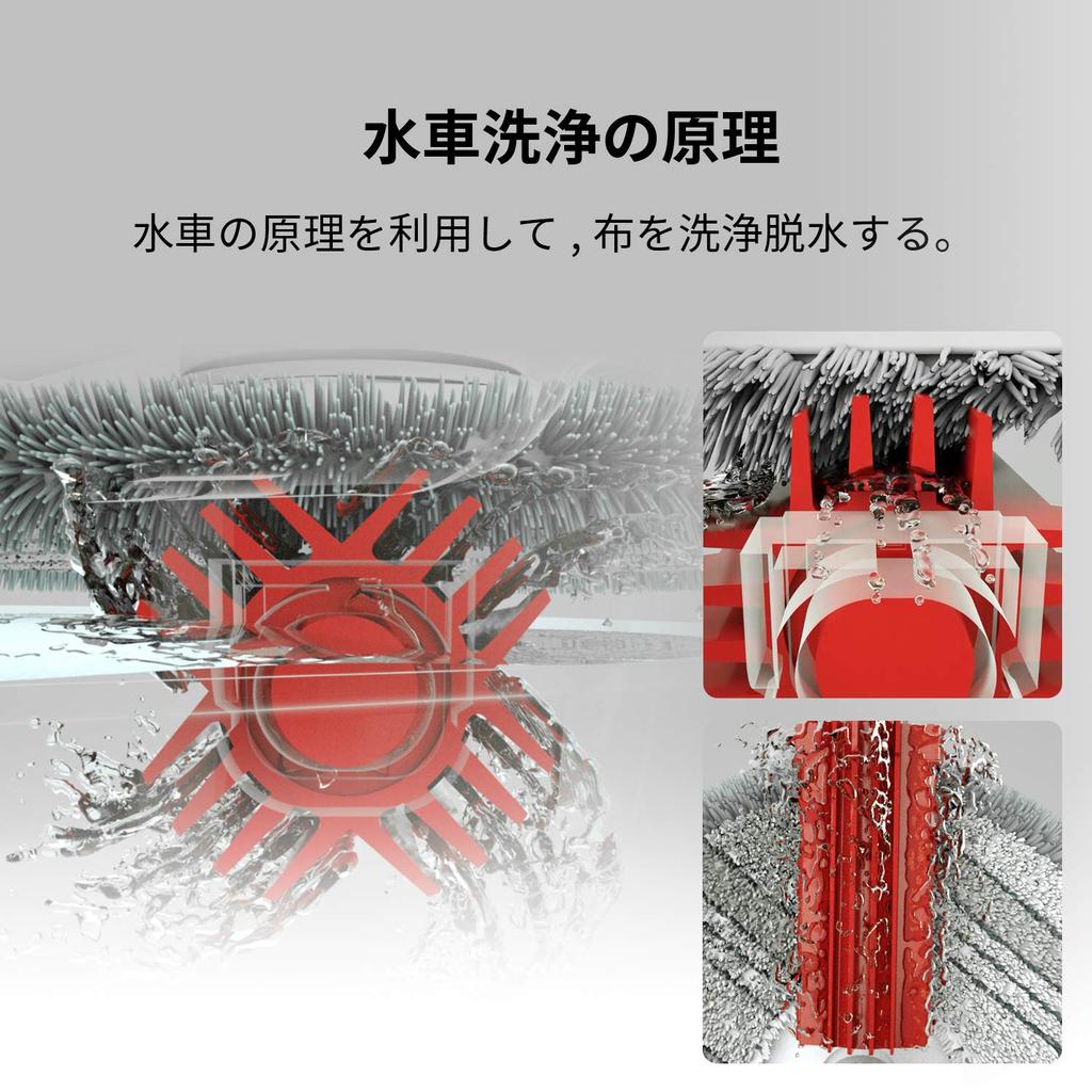 CLEANHOME Cordless Rotating Mop 2 Microfiber for Electric for Floor for Wet and Dry White Cleaner, Cloths, Mops, Cleaning, Use,