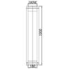 ADAM DW Double-wall Chimney Pipe Fi 180 1m