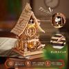 ROBOTIME 3D Wooden Mechanical Cuckoo Clock with Soothing Sound and Moving Mechanical Craft DIY Craft Science and STEM Education for Full of Sense of