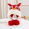 Chinese Style Children Fleece Hat Embroidery Cap Kids Beanie Cap Cute New Year Lion Cap  Kids