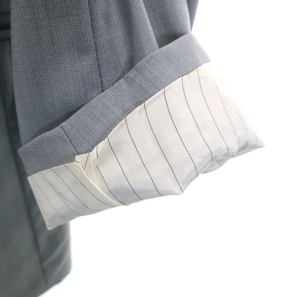 GIANFRANCO FERRE Made in Italy wool suit Setup 44 gray Double button Men's Used