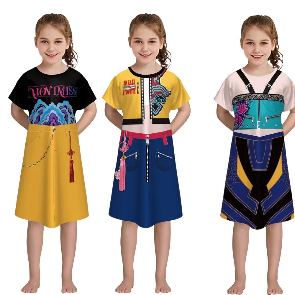 Girl Anime Kpop Demon Hunters Cosplay Costumes Mira Rumi Zoey Dress Halloween Party Stage Role Play Clothes Adult Women Outfits