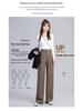 Women's Spring 2025 Straight Leg High Waist Casual Wide Leg Pants