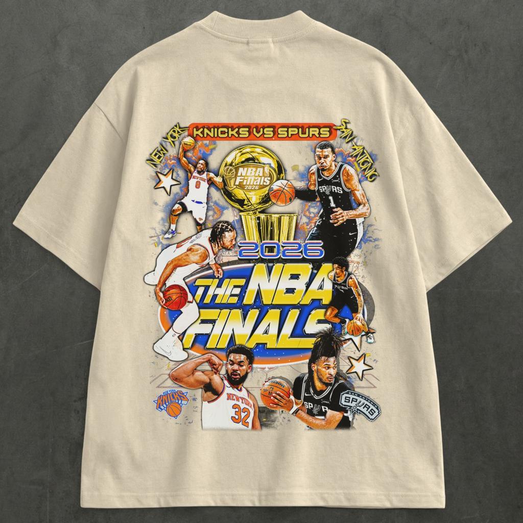 BACK II THE FUTURE '99 - '26 T-shirt Spurs Vs Knicks Graphic Tee Oversized Y2k Cotton Short Sleeved Streetwear Harajuku Female Male Clothing