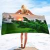 Pine Hand Towels Oversized Microfiber Beach Towel for Travel, Quick Dry Towel for Swimmers Sand Proof Beach Towels for Men Girls