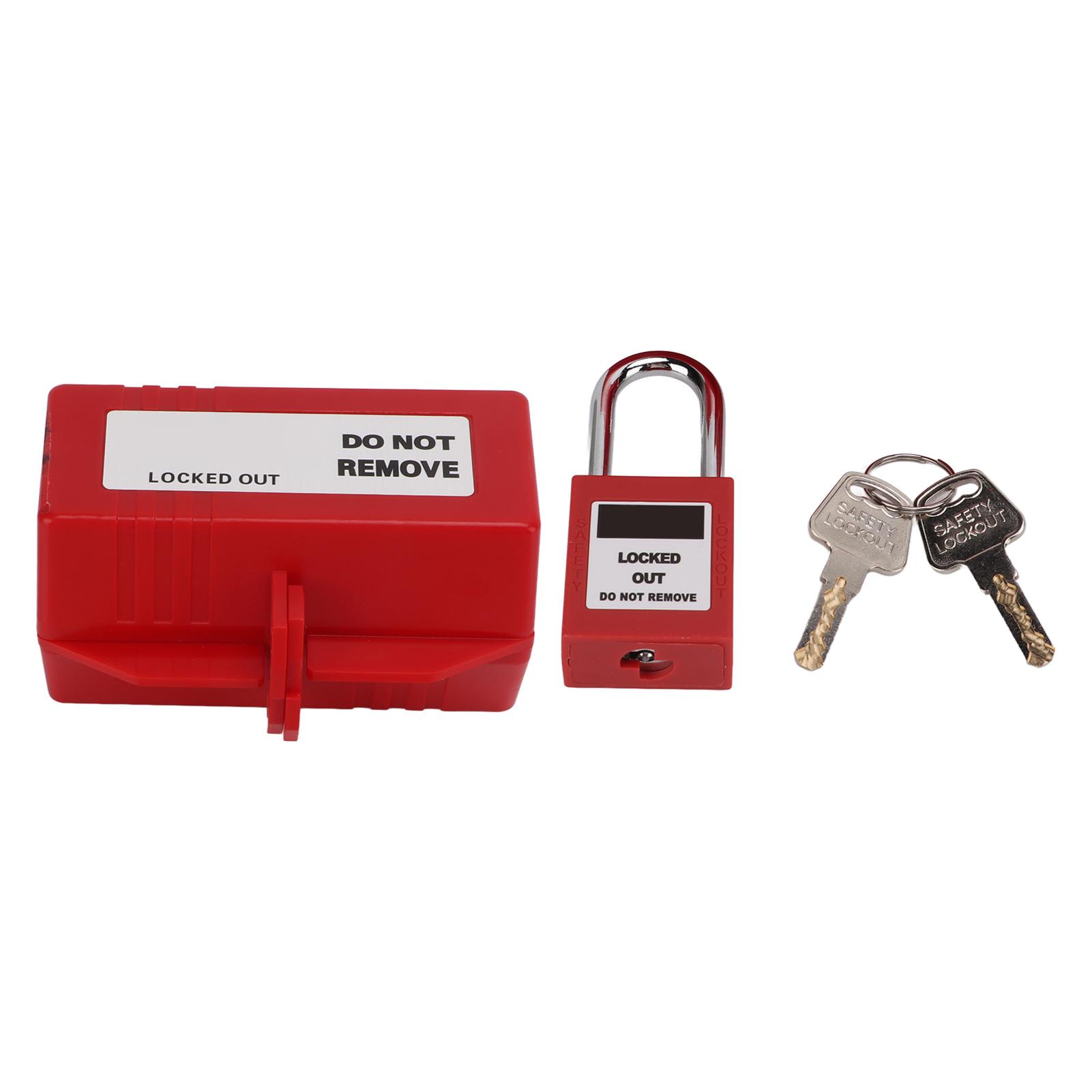 

100‑220V Electrical Plug Lockout Device with 38mm Padlock Key for Industrial Chemical Electric Power