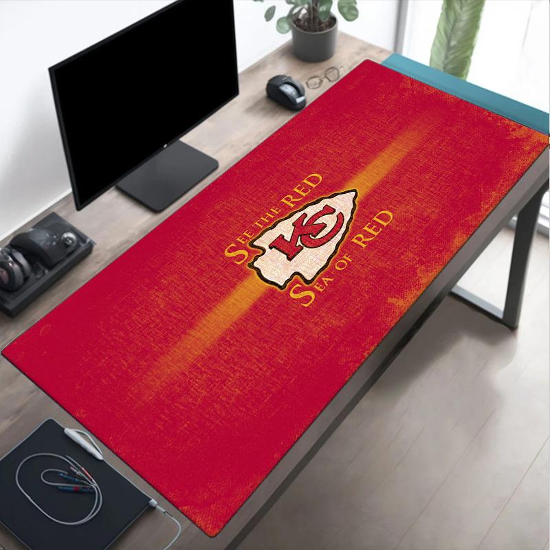 Kansas City Chiefs Logo Mouse pad Mouse pad, Gaming Mouse Pad, keyboard pad, Desk Decor for computer notebook Fan Gift Birthday Gift
