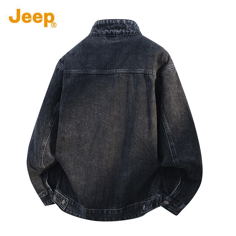 JEEP Men's Casual Loose Fit Denim Jacket
