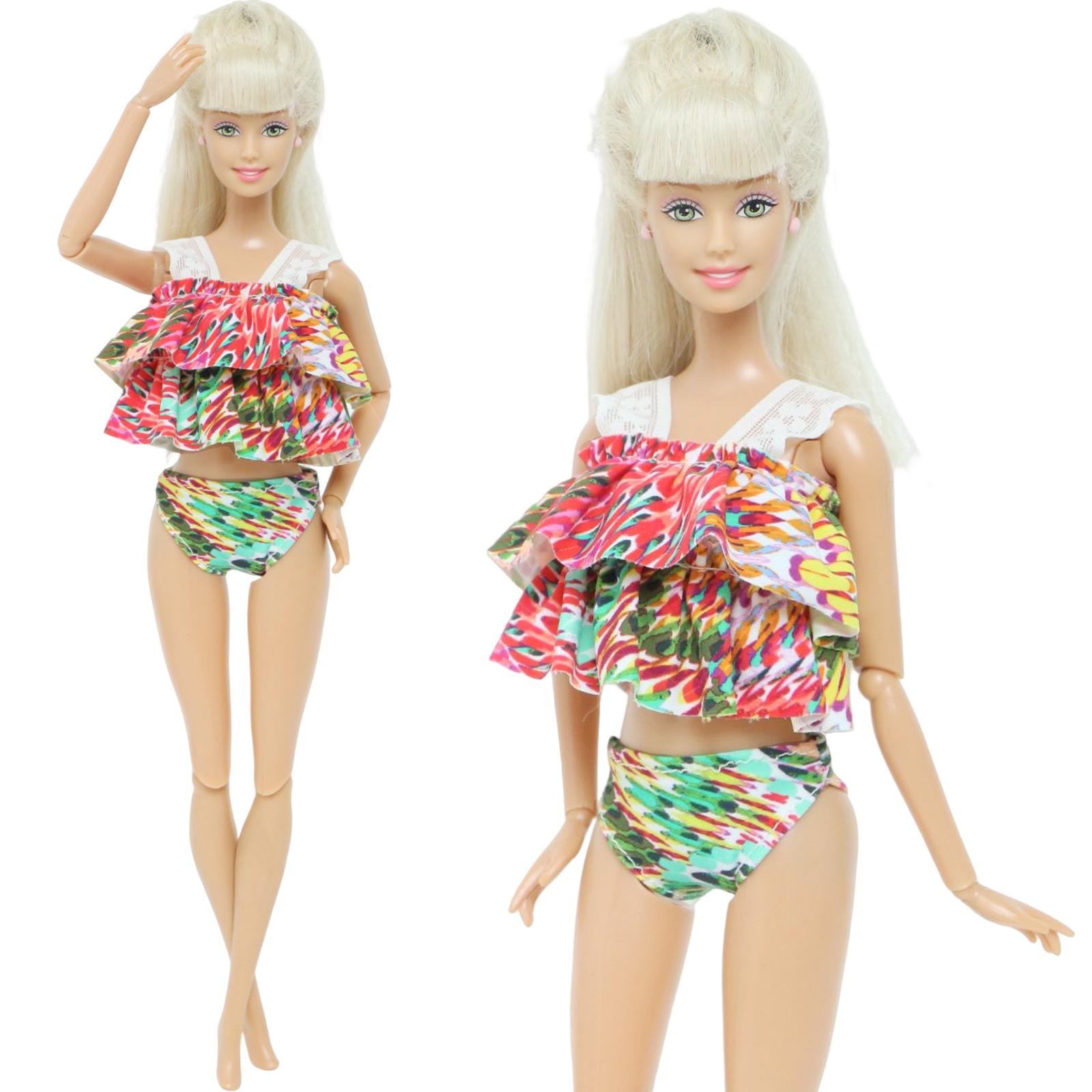 

Модная кукольная одежда Купальник Бикини Платье Летний наряд Топы Брюки Купальные костюмы Пляжные аксессуары Одежда для куклы 1/6 Игрушки для девочек