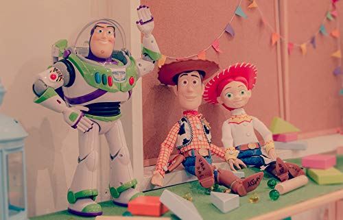 Toy Story 4 Real Size Talking Figure with Test Batteries AAA Alkaline Jesse Length (3 Batteries) (Total 37cm)
