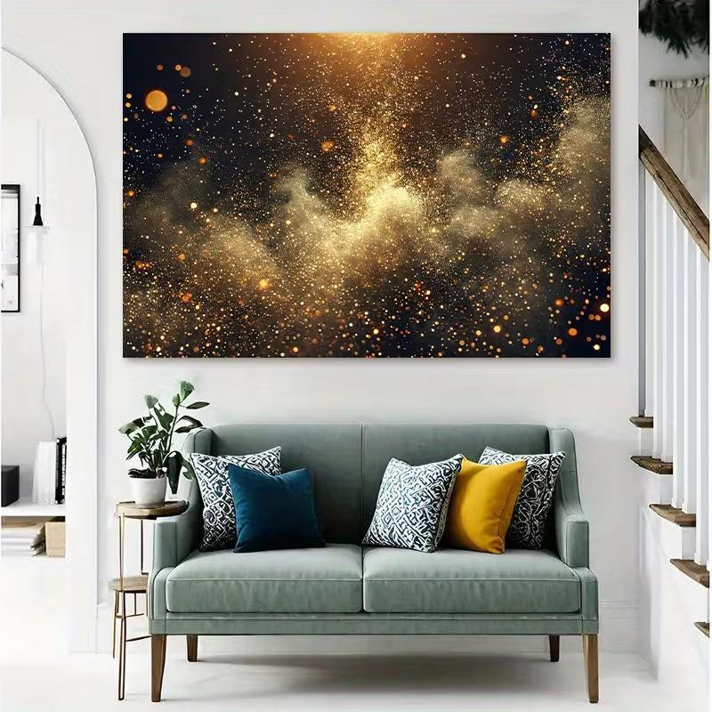 

2D Black Gold Sparkle Backdrop for Birthday & Wedding Party 47.2x31.5inch/120*80cm