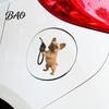 Mouse Car Sticker Fun Fuel Cap Sticker, Cute Dog Cat Waterproof Self Adhesive Animal Decal for Cars Windows Tailgate