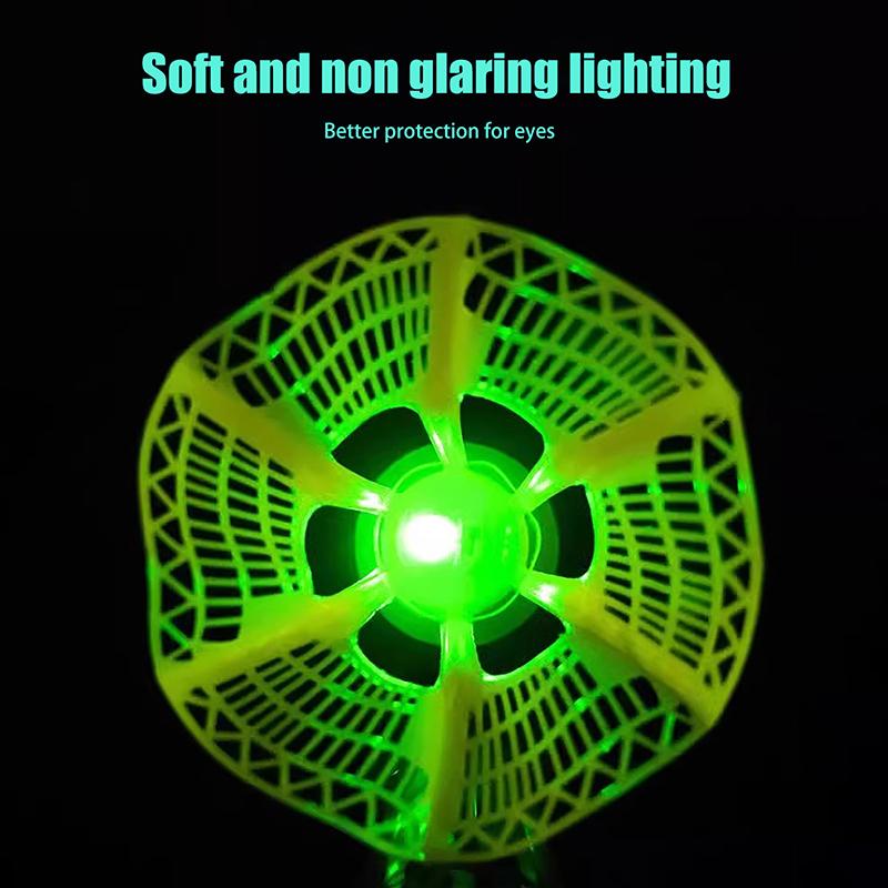 6/12Pcs Led Light-Up Badminton Balls Colorful Led Foamed Sport Badminton Shuttlecocks Children Luminous Badmintons Supplies