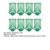 8Pcs Hanging Fly Trap Indoor Outdoor Garden Farm Barn Ranch Foldable Fly Catcher Bag Heavy Duty Weather-proof Reusable Fly Control Green Cage