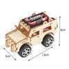 Mini Wood Tank Model DIY Educational Physics Experiment Toys Gift for Children Student Science Education Car Vehicle Toy