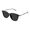 Montblanc Logo Titanium Square Sunglasses Unisex Sunglasses Black MB0416SA_001
