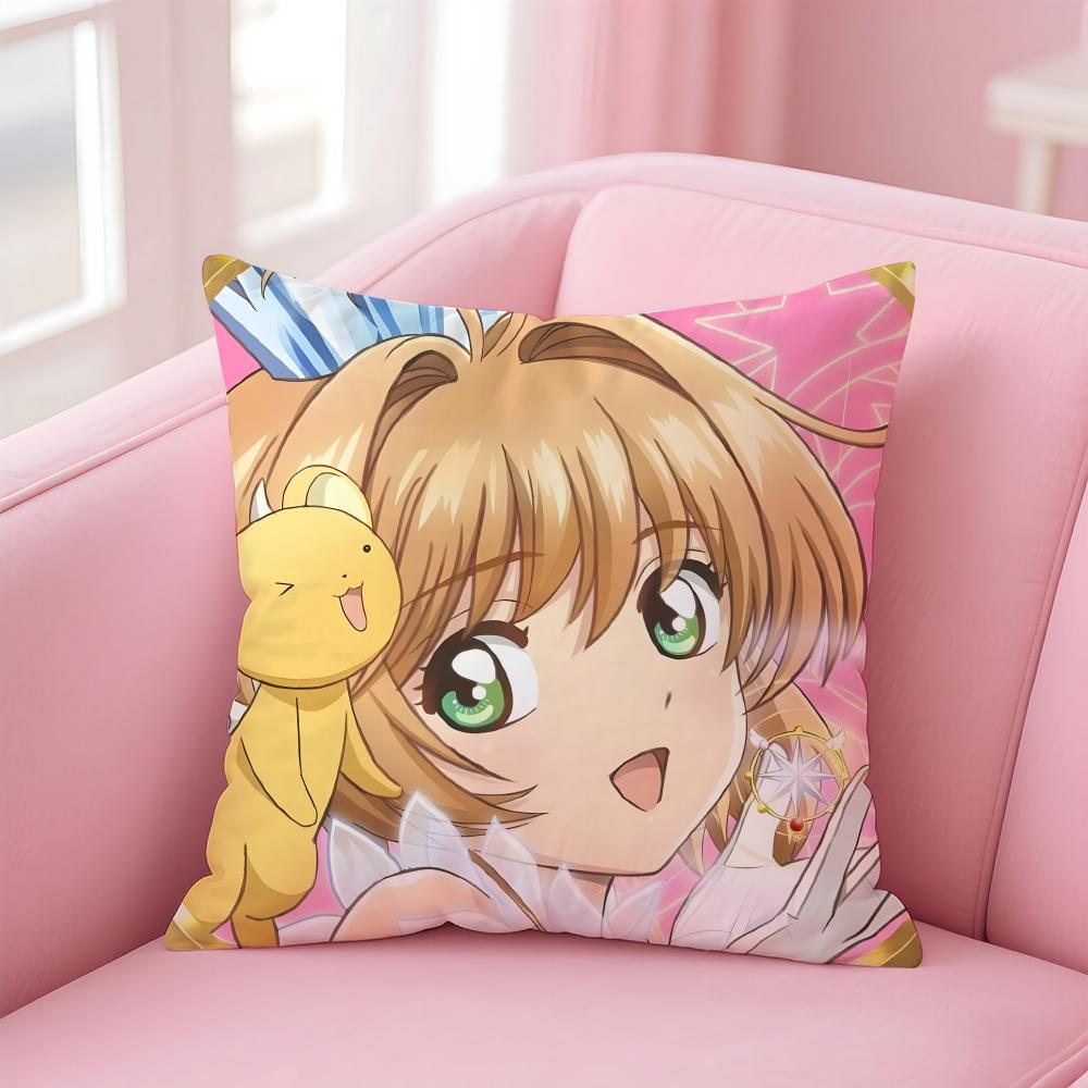 Cardcaptor Sakura Cushion Cover Comfortable Reversible Pillow Cover Ideal for Car Sofa Bedroom & Beyond