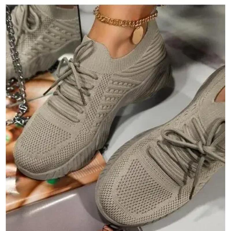 Women Sneakers Breathable Casual Women Sports Shoes Lace Up Ladies Flats Female Summer Vulcanized Running
