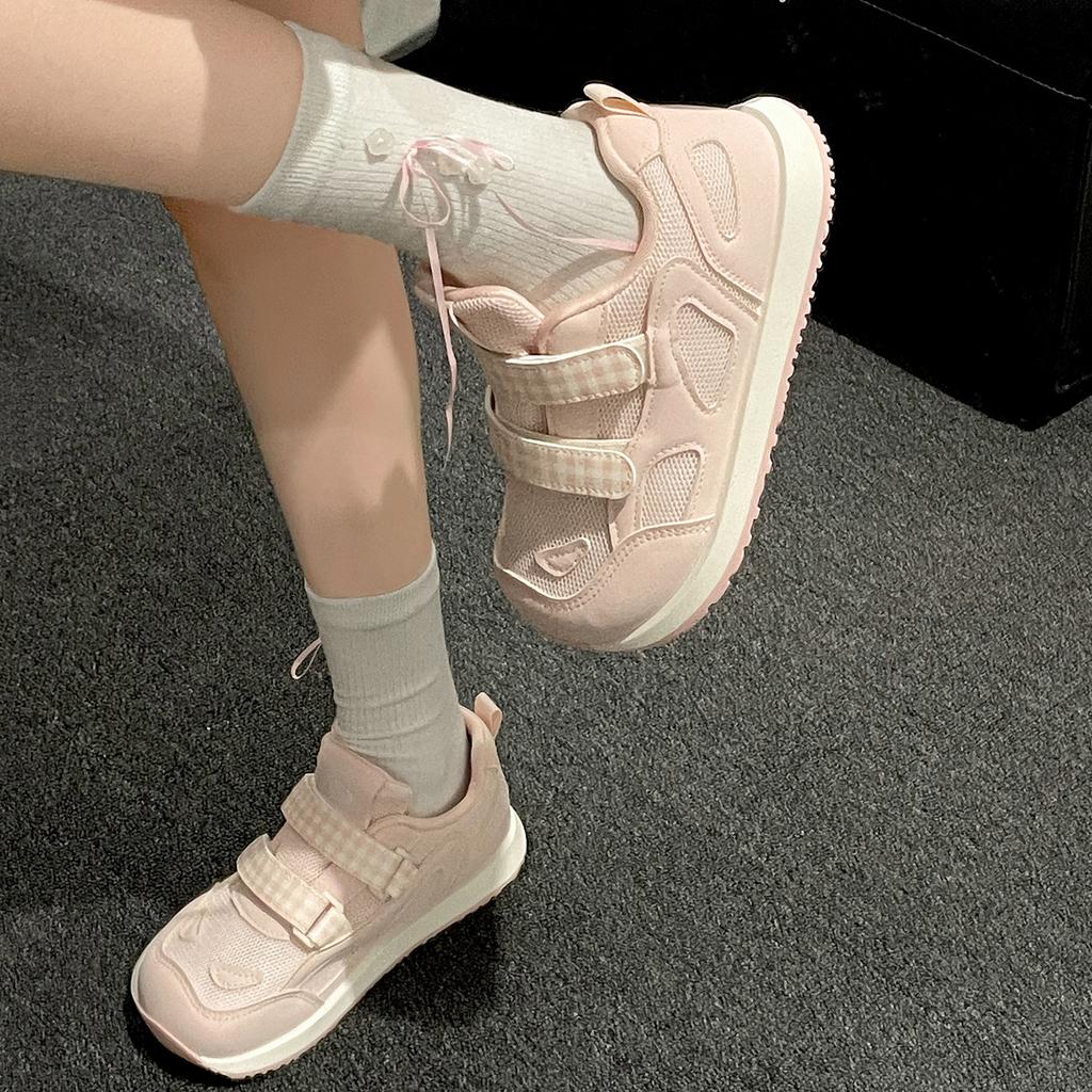 Queen Fan's Explosive Retro Platform White Shoes Women's 2025 New Autumn Skirt Versatile Sports Shoes