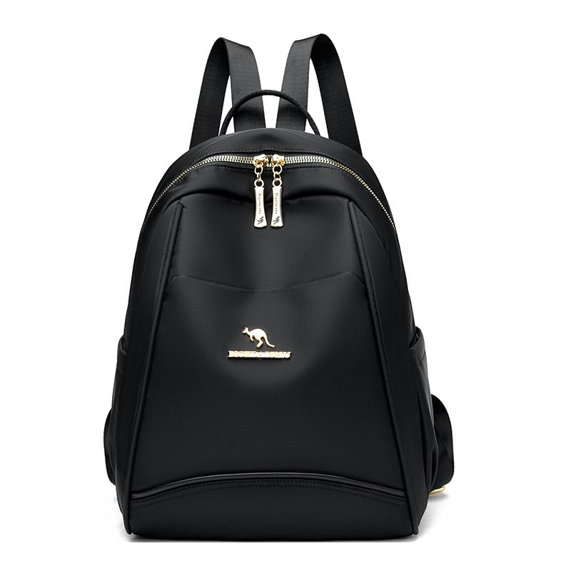 Sac à dos de couleur unie, sac à dos de voyage léger en Nylon de grande capacité pour femmes