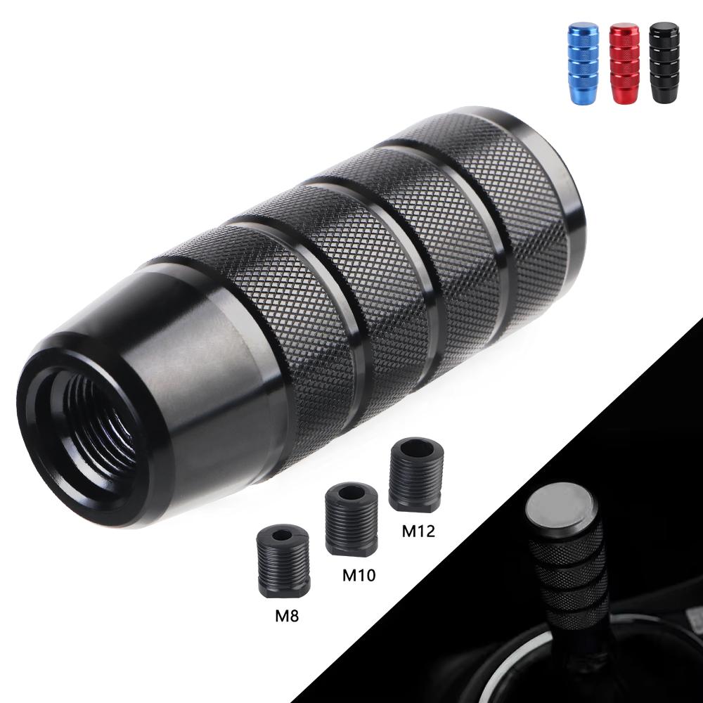 Manual Transmission New Style Universal Aluminum Knurled Shifter Lever Knob Non-Slip 95MM Gear Shift Knob