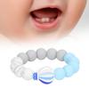 Baby Teething Bracelet Loose Silicone Round Handcrafted Infant Bracelet Teether Toys for Nursery