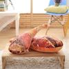 Stuffed Toy Ham Food Pillow Waist Cushion 3D Simulation Ham Creative Ham Plush Toy  Office Sofa