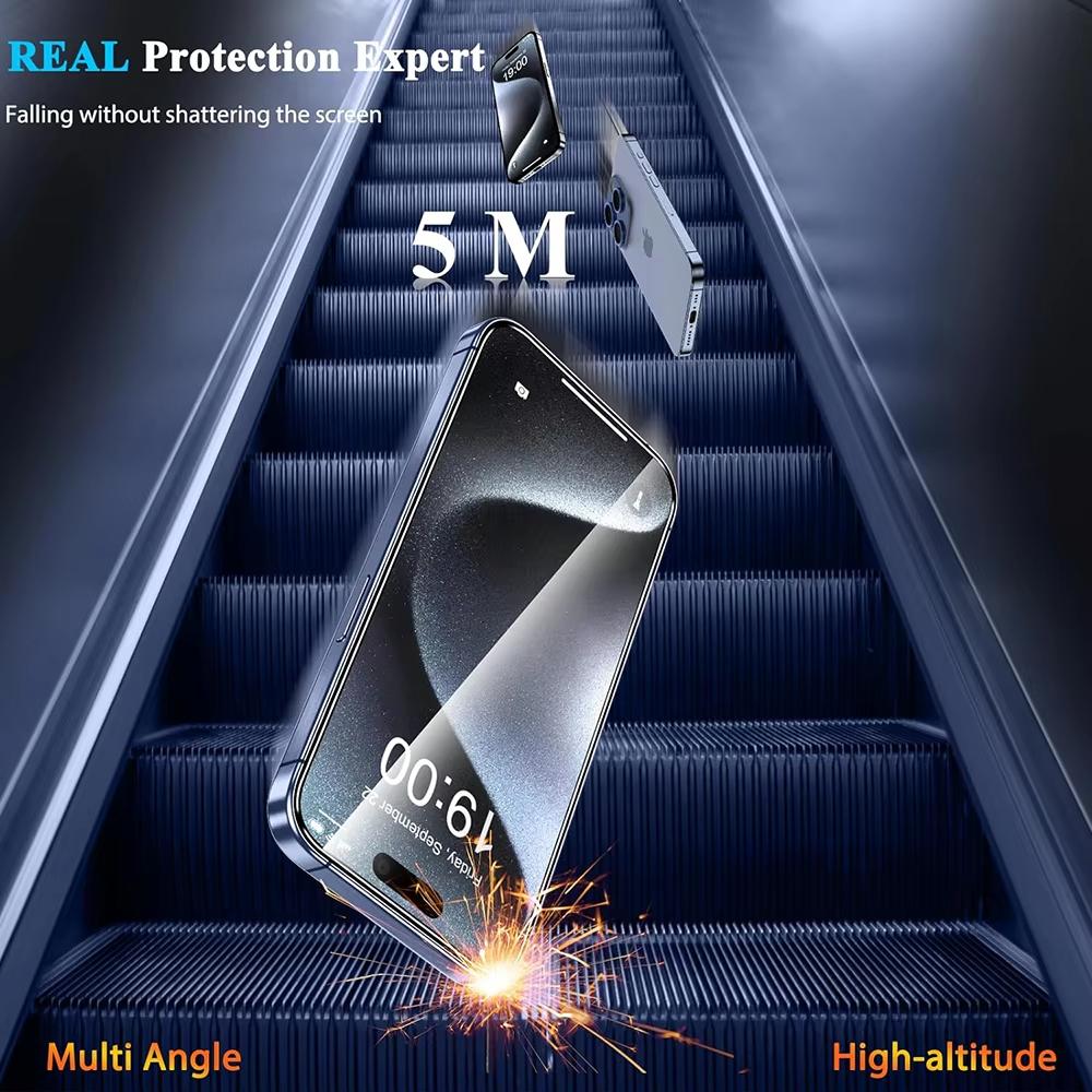 4Pcs Tempered Glass Screen Protector for IPhone 13 16 17 15 12 11 Pro Max 14 15 16 Plus 16e 12 13 Mini XR XS Air Toughened Glass