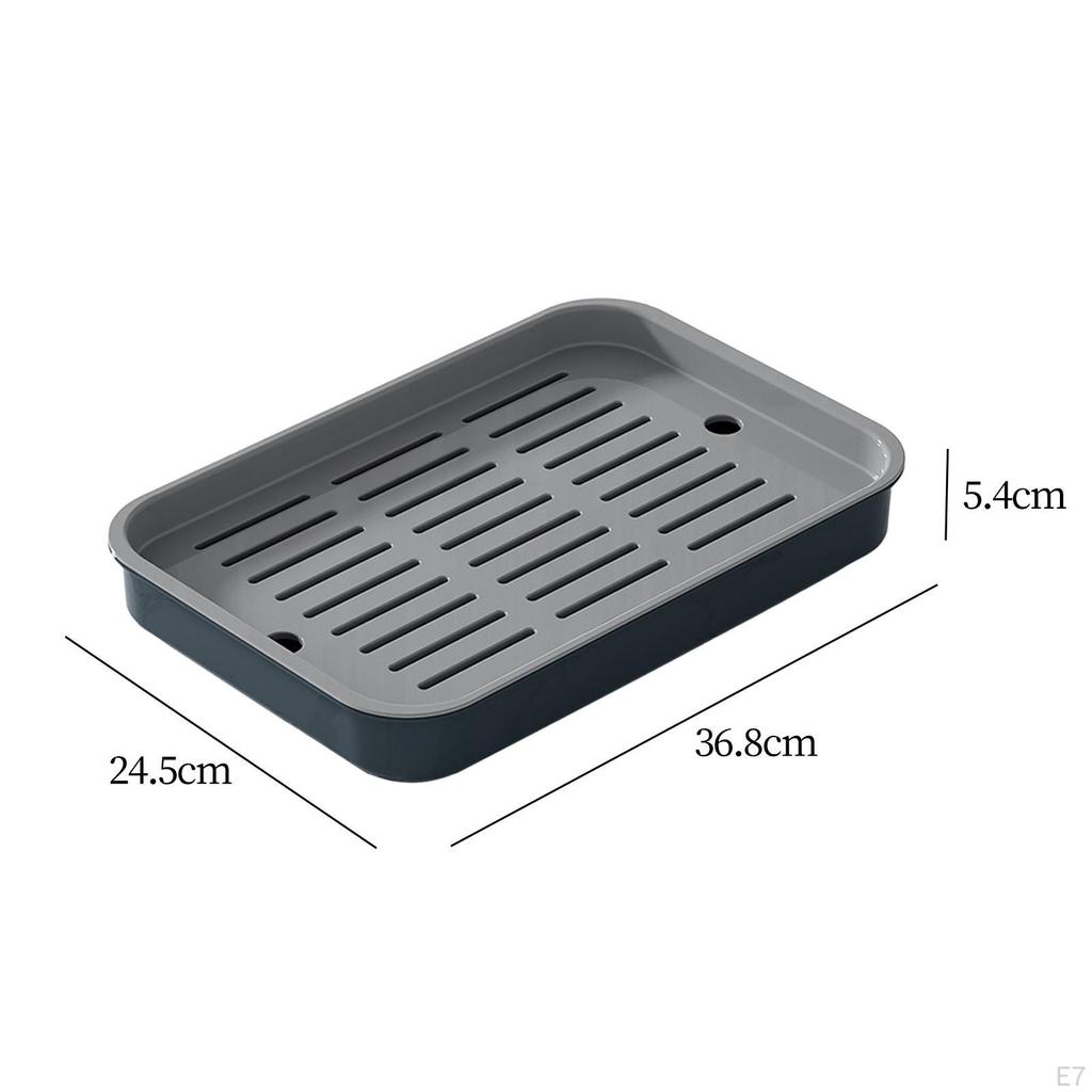 Drain Board Serving Tray Dish Large Multiuse Kitchen Organizer Tea Set for