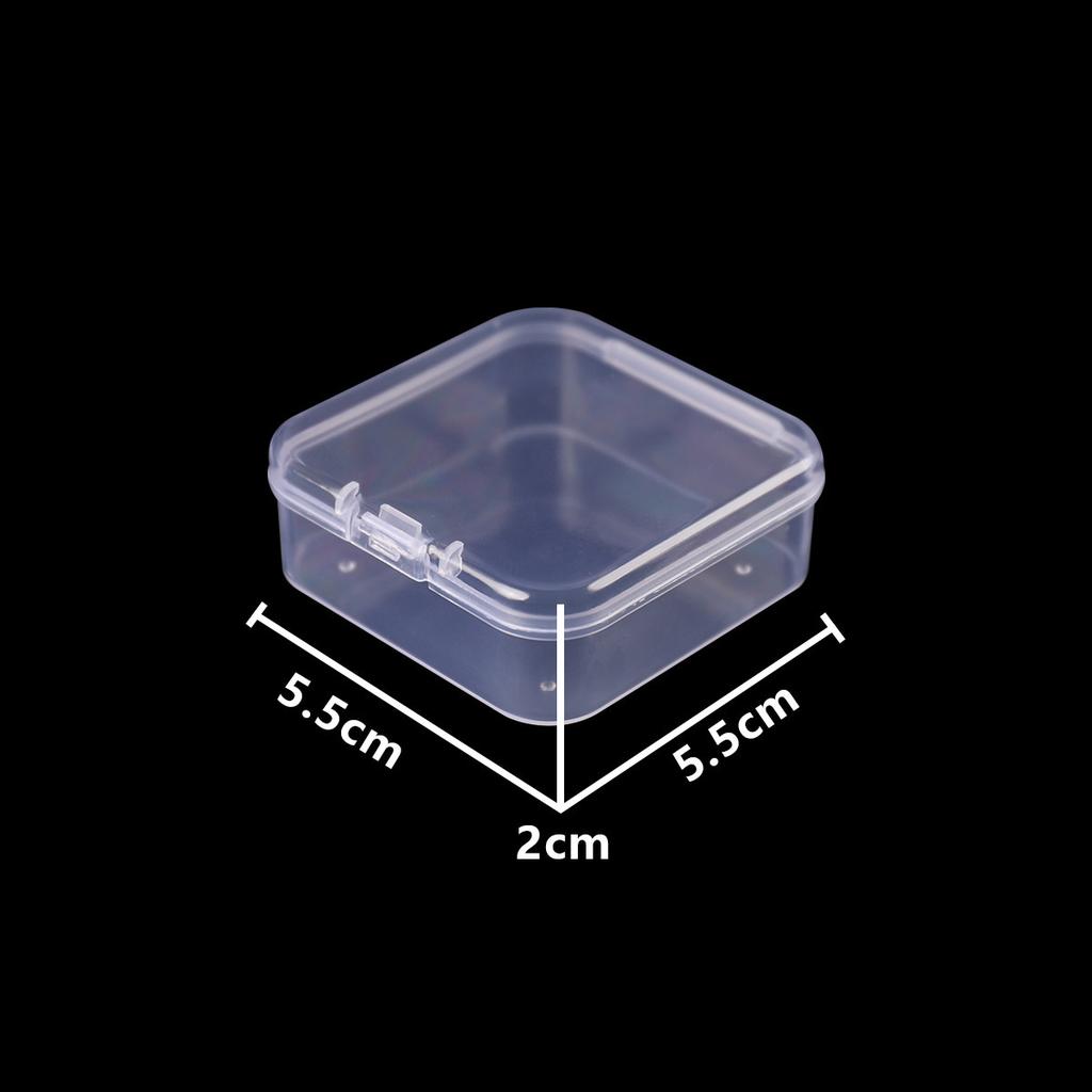 Bean Sorting Storage Box, Transparent Classification and Packing Storage Box, Bean Plastic Box, Small Square Box, Set Box
