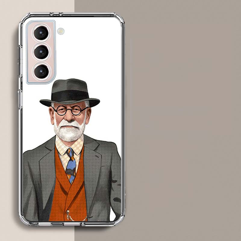 Sigmund Freud Founder of psychoanalysis Phone Case For Samsung A17 A56 A36 A26 A16 A55 A35 A25 A15 A05S Galaxy A71 A51 A41 A31 A