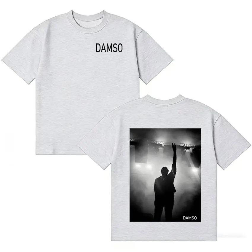 

2026 Singer Damso Harajuku Graphics Short Sleeve T Shirt Unisexs Womens HipHop French Rapper High Quality Casual Loose Tshrit Y2K 4XL