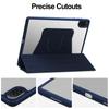 For Honor Pad X8a Case 360 Degree Rotary Stand PU Leather+Acrylic Tablet Cover (Without Keyboard)