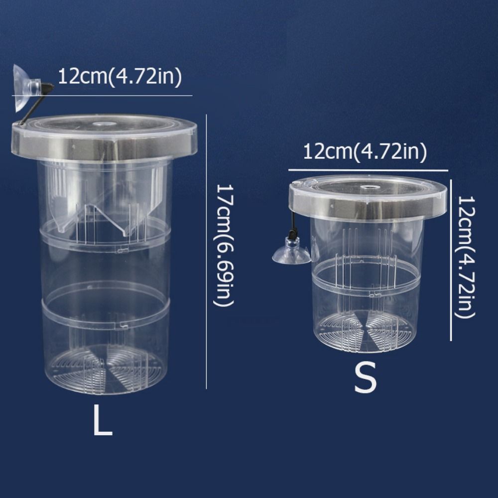 Suction Cup Floating Hatching Box Semi-transparent Aquarium Breeder Feeder  Aquarium